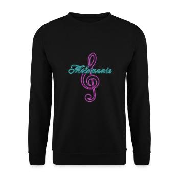 Techno House Party EDM Festival Goa Electro Rave - Unisex Pullover - Schwarz - Vorne - Alina (178cm) & Michal (187cm)
