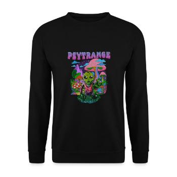 Techno House Party EDM Festival Goa Rave Psytrance - Unisex Pullover - Schwarz - Vorne - Alina (178cm) & Michal (187cm)