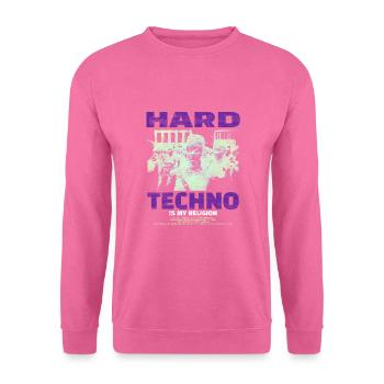 Techno House Party EDM Festival Goa Electro Rave - Sweat-shirt Unisexe - rose - Devant