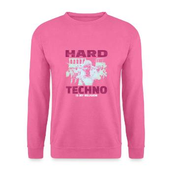 Techno House Party EDM Festival Goa Electro Rave - Sweat-shirt Unisexe - rose - Devant