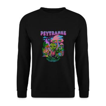 Techno House Party EDM Festival Goa Rave Psytrance - Unisex Pullover - Schwarz - Vorne - Alina (178cm) & Michal (187cm)