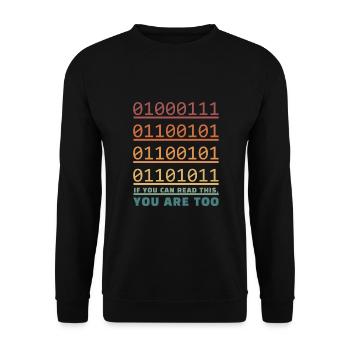 Science Nerd Physique Étudiant Blagues Geek - Sweat-shirt Unisexe - noir - Devant - Alina (178cm) & Michal (187cm)