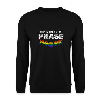 LGBTQIA+ Lesbiennes, Gays, Egalité - Sweat-shirt Unisexe - noir - Devant - Alina (178cm) & Michal (187cm)