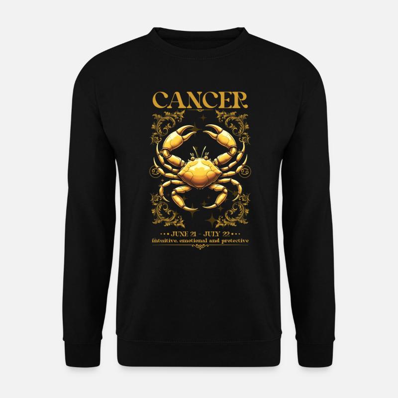 Cancer Zodiac Sign - Unisex Sweatshirt - black