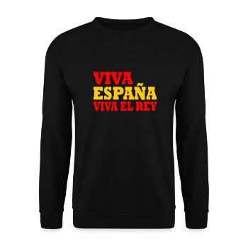 Viva españa viva el rey - Unisex Sweatshirt - black - Front - Alina (178cm) & Michal (187cm)