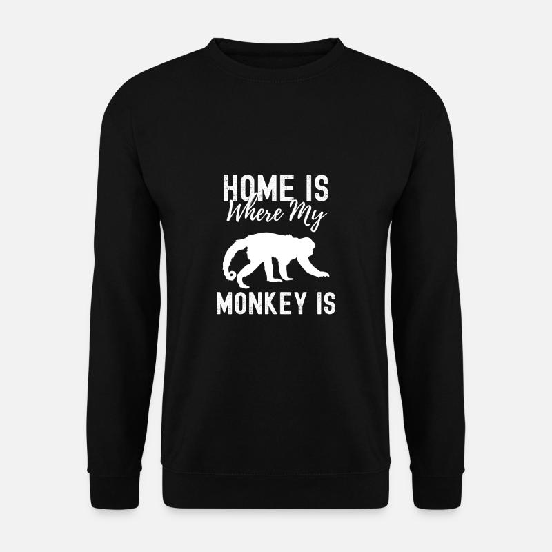 Affe - Unisex Pullover - Schwarz
