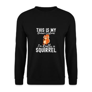 Écureuils - Sweat-shirt Unisexe - noir - Devant - Alina (178cm) & Michal (187cm)