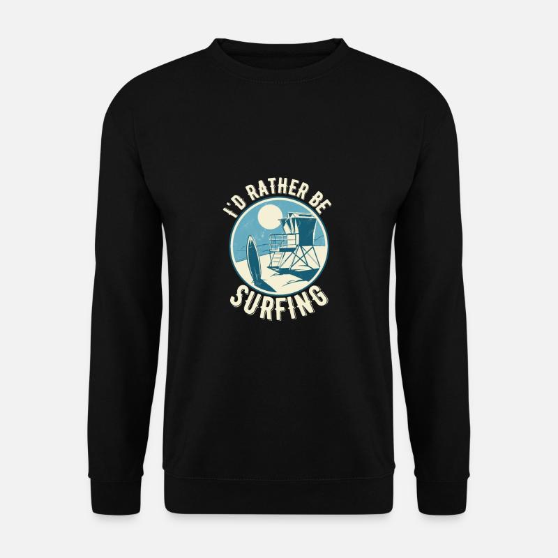 Surfen - Unisex Pullover - Schwarz