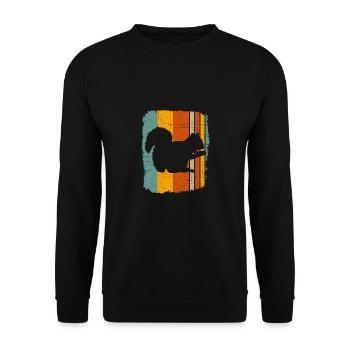 Écureuil - Sweat-shirt Unisexe - noir - Devant - Alina (178cm) & Michal (187cm)