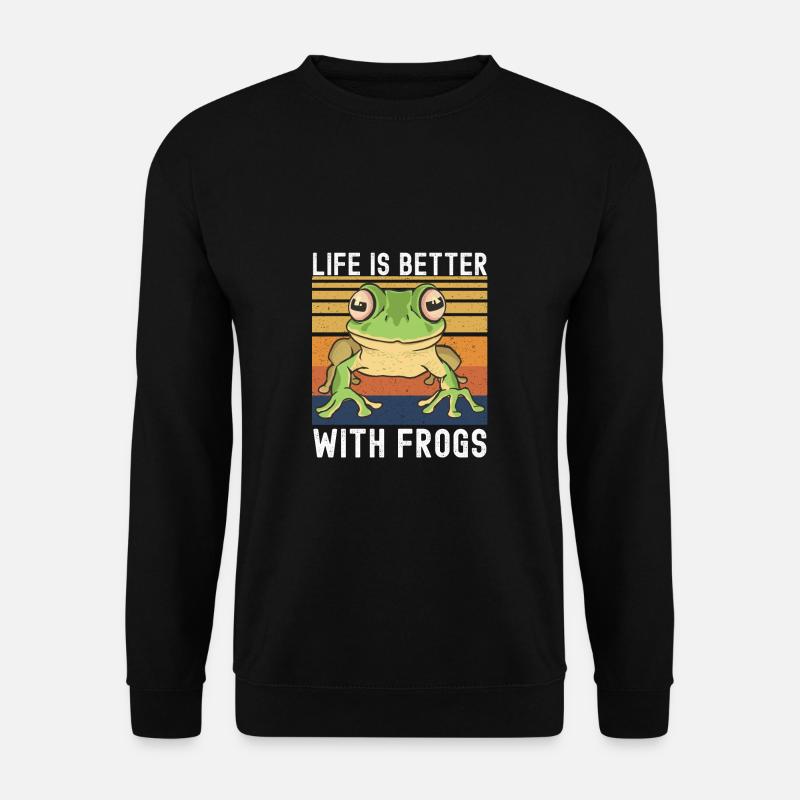 Frog - Unisex Sweatshirt - black