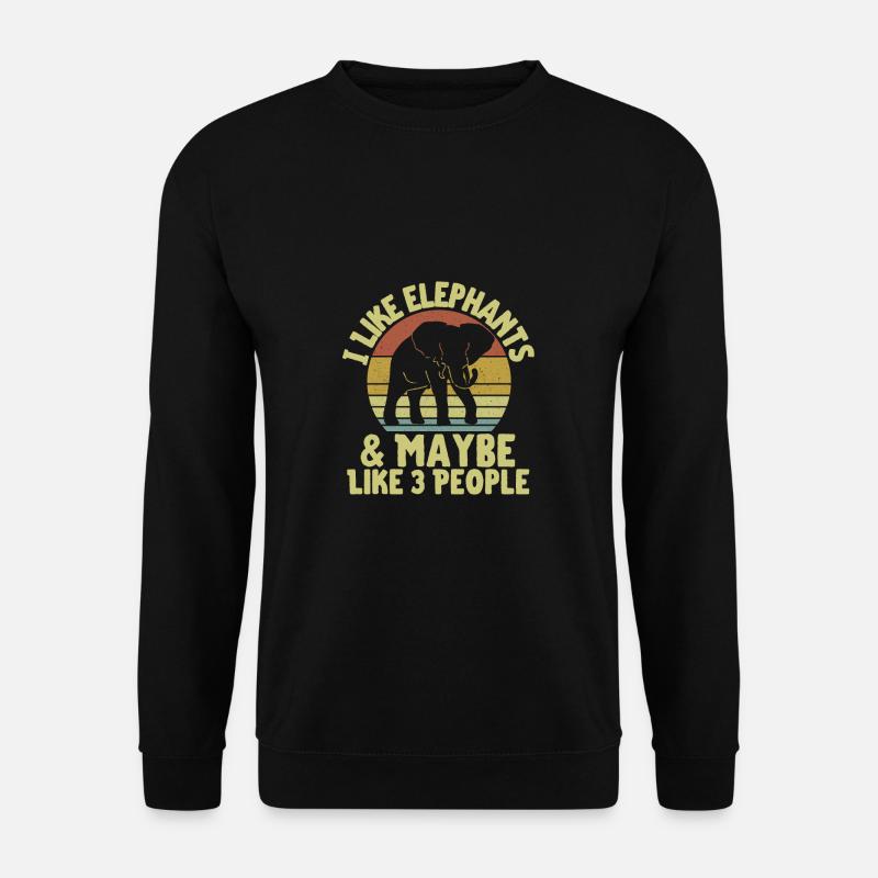 Elephant - Unisex Sweatshirt - black