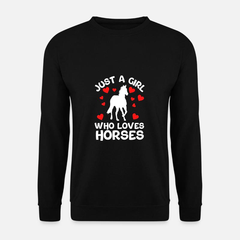 Pferd - Unisex Pullover - Schwarz