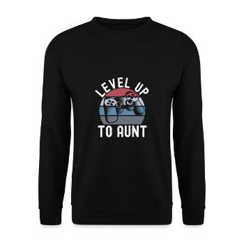 Aunt - Unisex Sweatshirt - black - Front - Alina (178cm) & Michal (187cm)
