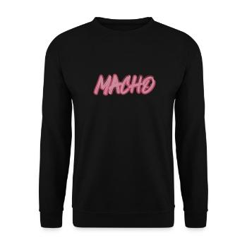 Macho - Unisex Pullover - Schwarz - Vorne - Alina (178cm) & Michal (187cm)