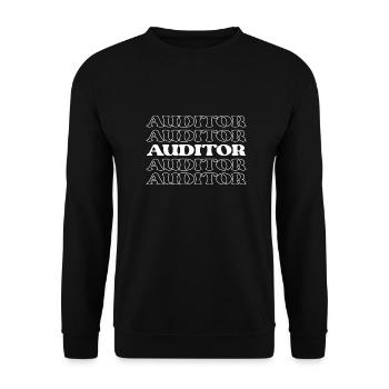 Auditor Examiner Checker Auditor Inspector - Unisex Sweatshirt - black - Front - Alina (178cm) & Michal (187cm)