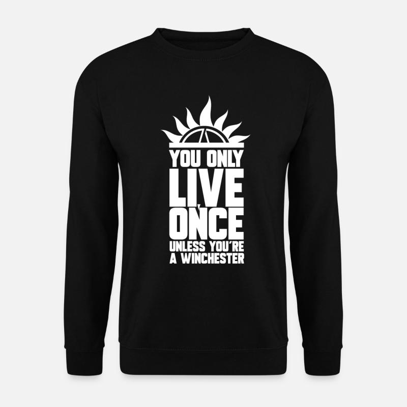 LIVE ONCE, GIFT - Unisex Sweatshirt - black