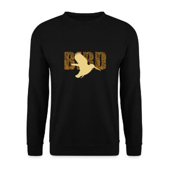 bird - Sweat-shirt Unisexe - noir - Devant - Alina (178cm) & Michal (187cm)