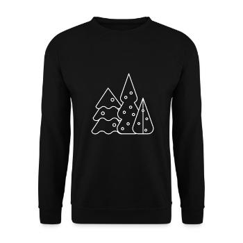 Le froid hivernal - Sweat-shirt Unisexe - noir - Devant - Alina (178cm) & Michal (187cm)