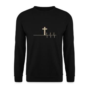 Vom Tod zum Leben - Unisex Pullover - Schwarz - Vorne - Alina (178cm) & Michal (187cm)