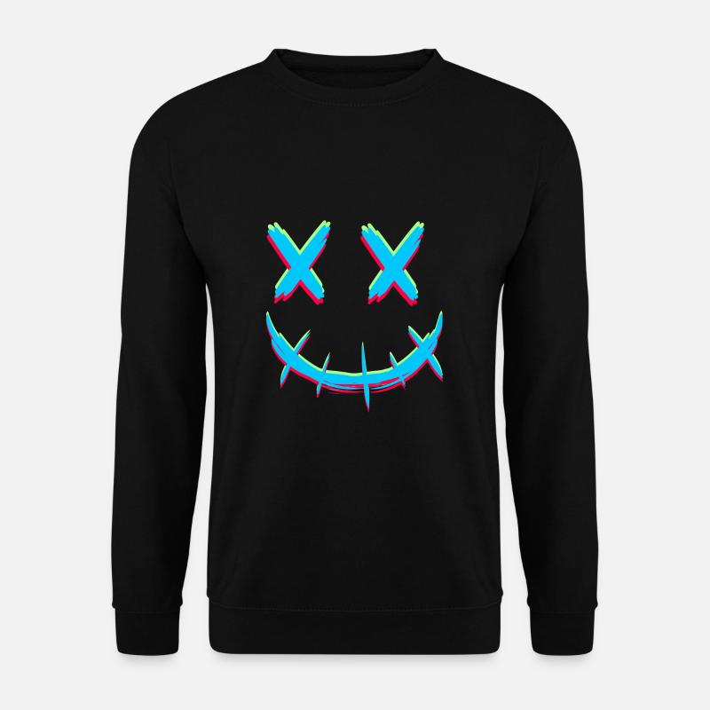 Smile with x eyes - Unisex Sweatshirt - black