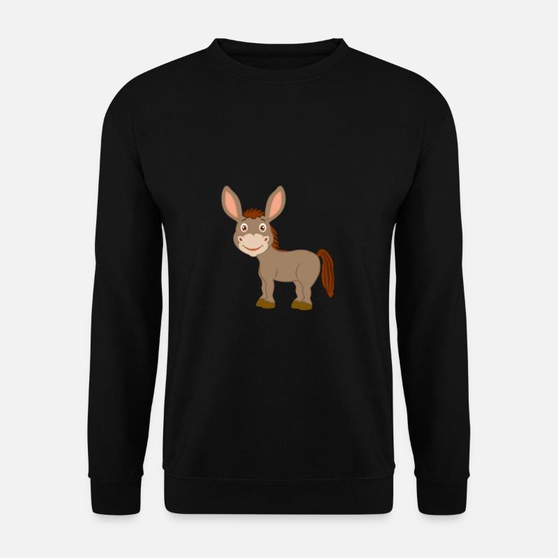 Baby Esel - Eselchen - Unisex Pullover - Schwarz