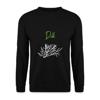 Herbes à l’aneth - Sweat-shirt Unisexe - noir - Devant - Alina (178cm) & Michal (187cm)