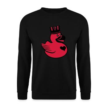 Canard du Roi - Sweat-shirt Unisexe - noir - Devant - Alina (178cm) & Michal (187cm)