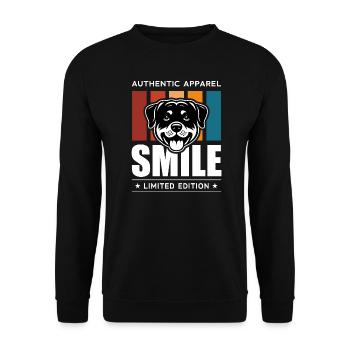 Sourire - Sweat-shirt Unisexe - noir - Devant - Alina (178cm) & Michal (187cm)