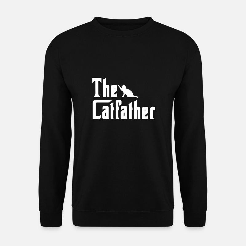 Der Katzenvater - Unisex Pullover - Schwarz