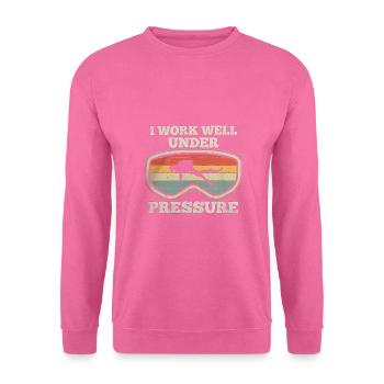 23F 0322 bk - Sweat-shirt Unisexe - rose - Devant