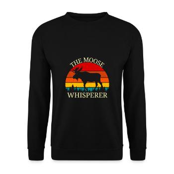 Elk - Unisex Sweatshirt - black - Front - Alina (178cm) & Michal (187cm)