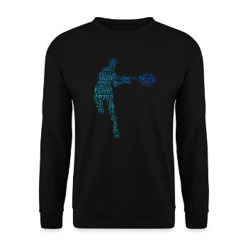 Tennis Hommes Tennis Jouer Tennis - Sweat-shirt Unisexe - noir - Devant - Alina (178cm) & Michal (187cm)