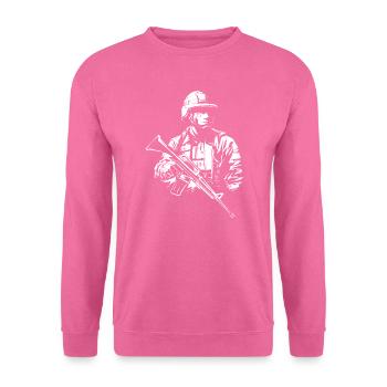 Soldat - Sweat-shirt Unisexe - rose - Devant