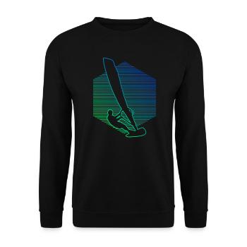 Women's Surfing Men Windsurfer Windsurf Windsurfing Windsurfing - Unisex Sweatshirt - black - Front - Alina (178cm) & Michal (187cm)