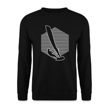 Windsurfer Surfing Women Men Windsurfing - Unisex Sweatshirt - black - Front - Alina (178cm) & Michal (187cm)