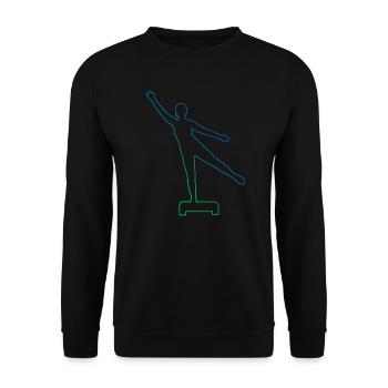 Krafttraining Aerobic Konditionstraining - Unisex Pullover - Schwarz - Vorne - Alina (178cm) & Michal (187cm)