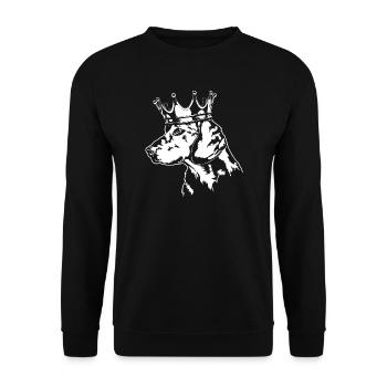 ALPENLÄNDISCHE DACHSBRACKE Krone Hunde Wilsigns - Sweat-shirt Unisexe - noir - Devant - Alina (178cm) & Michal (187cm)