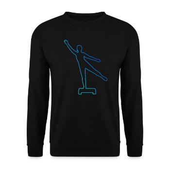 Aerobic Fitnesstraining Aerobic Fitness - Unisex Pullover - Schwarz - Vorne - Alina (178cm) & Michal (187cm)