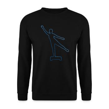 Aerobic Fitness Fitnesstraining Aerobic - Unisex Pullover - Schwarz - Vorne - Alina (178cm) & Michal (187cm)