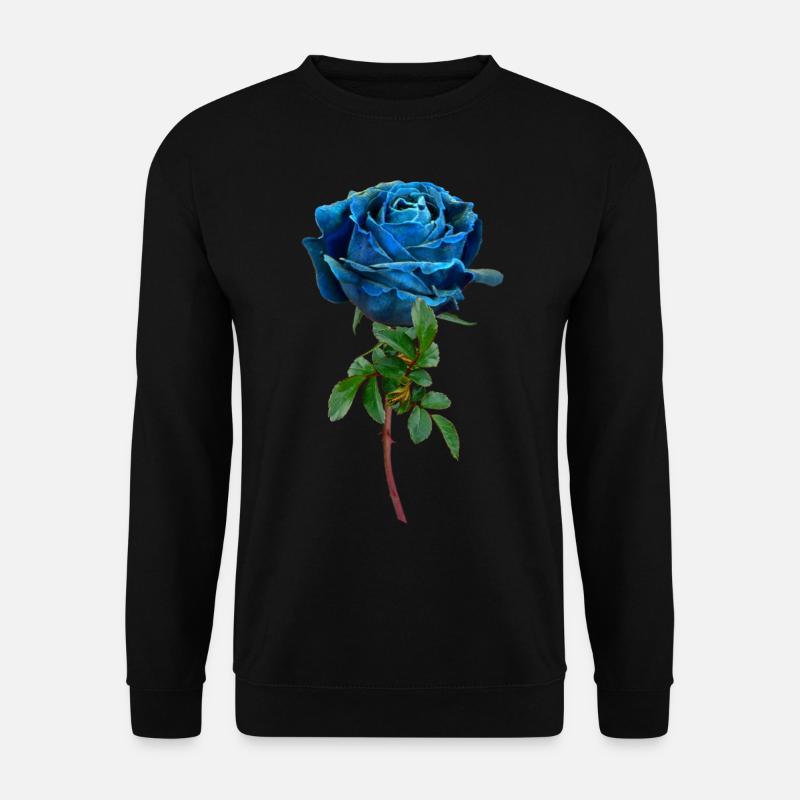 Blue rose - Unisex Sweatshirt - black