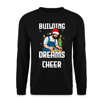 Jingle Bells Healthy Teeth Swell Dentist Z - Unisex Sweatshirt - black - Front - Alina (178cm) & Michal (187cm)