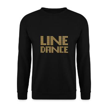 Line dance - line dance - Unisex Sweatshirt - black - Front - Alina (178cm) & Michal (187cm)