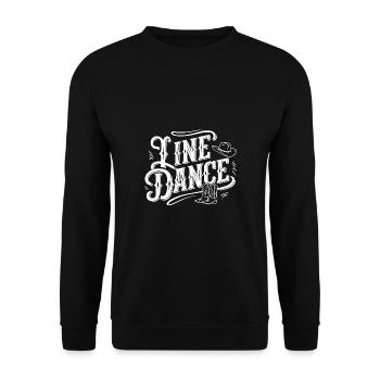 Line Dance Group Training My Dance Sport - Unisex Sweatshirt - black - Front - Alina (178cm) & Michal (187cm)