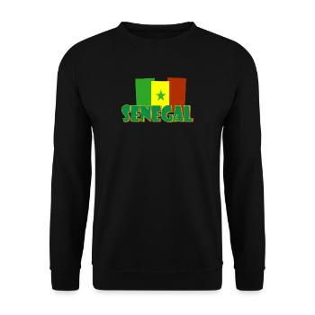 senegal - Sweat-shirt Unisexe - noir - Devant - Alina (178cm) & Michal (187cm)