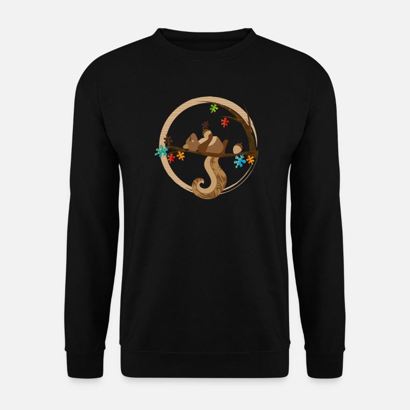 A squirrel is sleeping - Unisex Sweatshirt - black