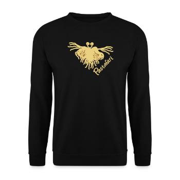 Pastafari FSM - Unisex Pullover - Schwarz - Vorne - Alina (178cm) & Michal (187cm)