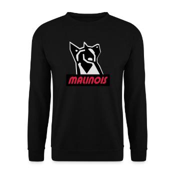 malinois - Unisex Pullover - Schwarz - Vorne - Alina (178cm) & Michal (187cm)