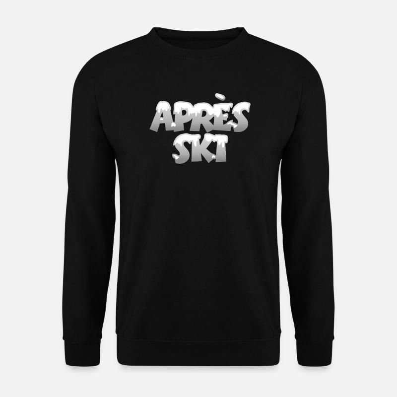 Après-Ski Schnee Wintersport Design - Unisex Pullover - Schwarz