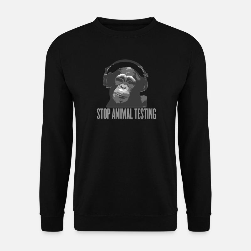 Stop Animal Testing by wam - Unisex Pullover - Schwarz