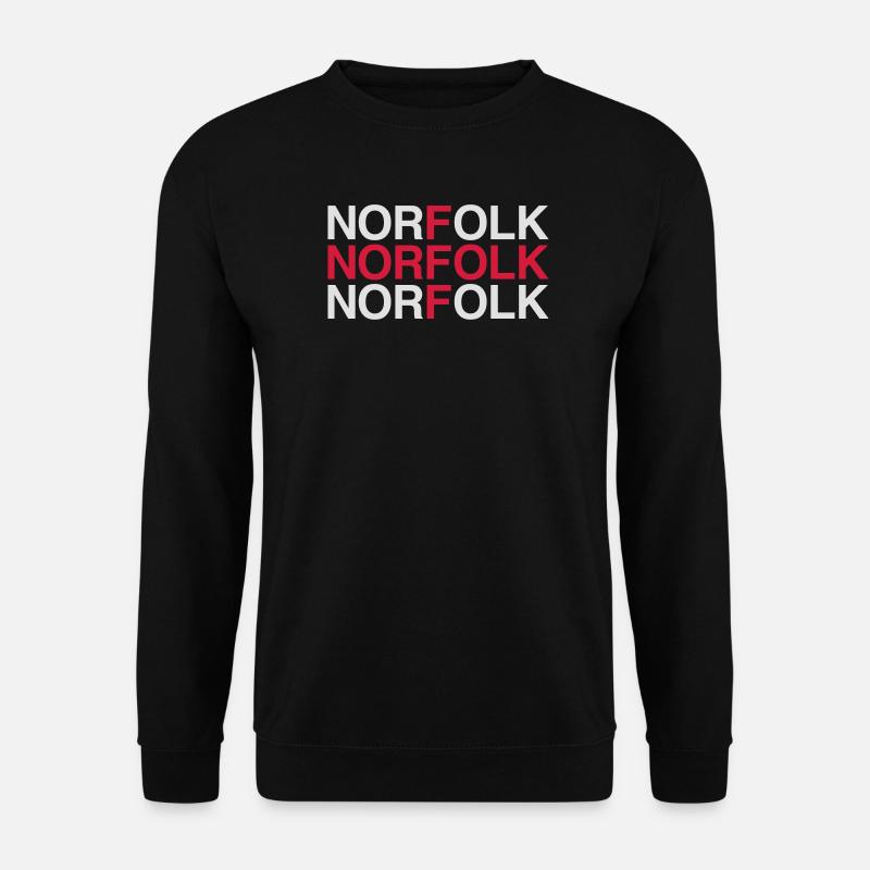 NORFOLK England Flag - Unisex Sweatshirt - black